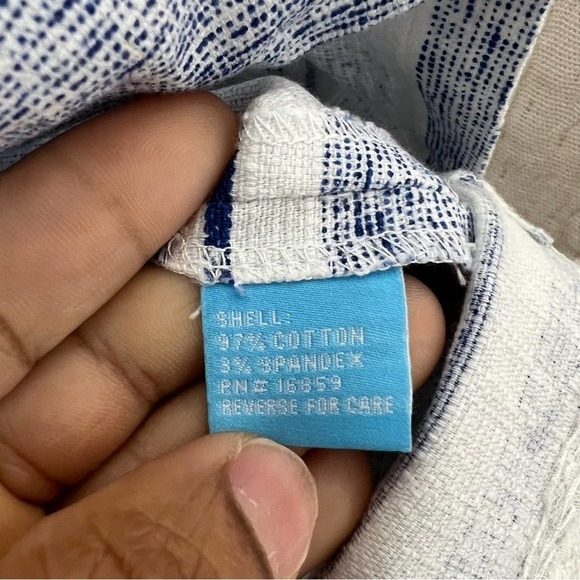 J McLaughlin Tracy Blue White Striped Shift Dress S Small - Picture 5 of 8